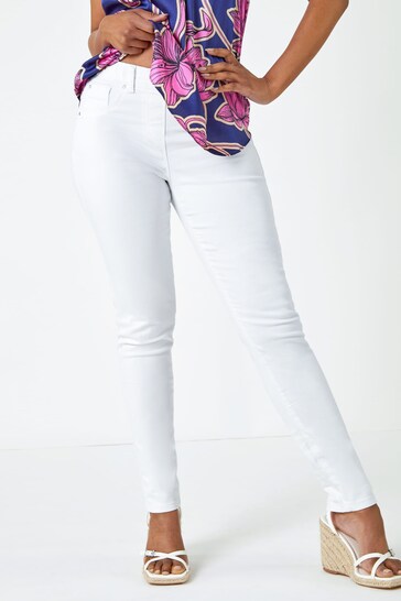 Roman Petite Stretch Denim Jegging - Stylish Women's Jeggings - Available In White