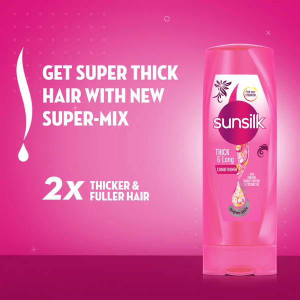 Sunsilk Conditioner Thick & Long - 180Ml - Front View