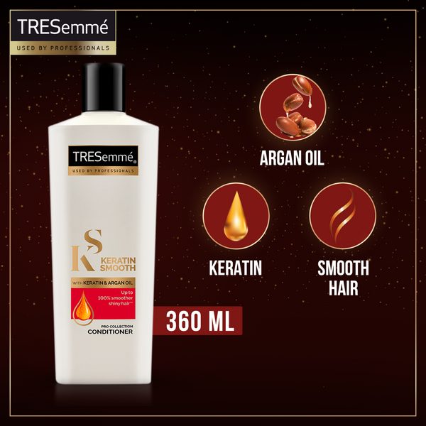 Tresemme Conditioner Keratin Smooth & Straight - 360Ml - Front View