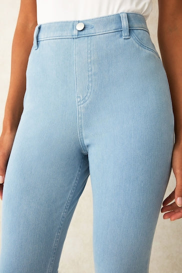 Blue Comfort Lightwash Jeggings - Stylish Women's Jeggings - Available In Blue